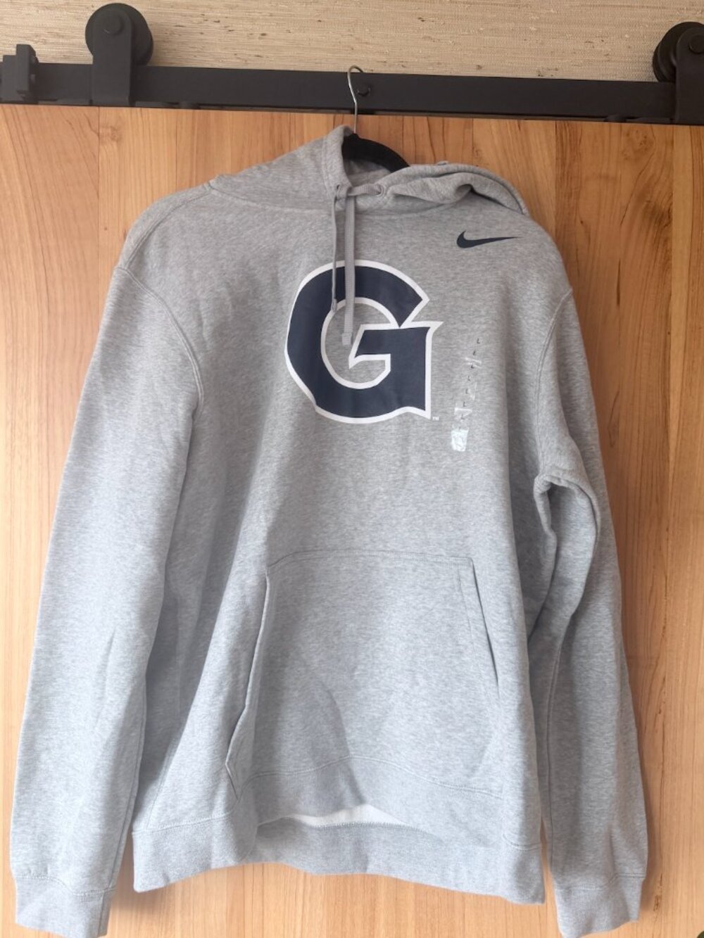 NWT Georgetown NIKE Gray Hoyas Fleece Hoodie (L)